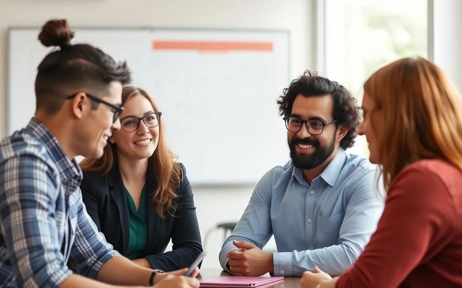 Group mentoring session